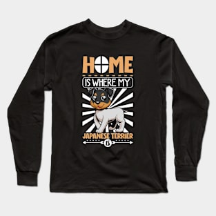 Home is with my Japanese Terrier Long Sleeve T-Shirt